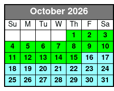 2 Hour Dolphin Sightseeing Tour with Capt. Zach's Adventures October Schedule