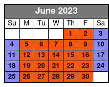 Private 1 Hour, 2 Rider Lesson June Schedule