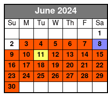 Island Jetski Adventure June Schedule