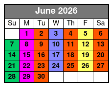 Add a 1-Hour Paddle Lesson June Schedule