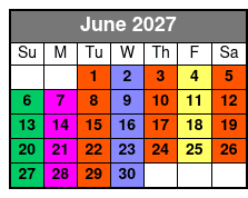 Add a 1-Hour Paddle Lesson June Schedule