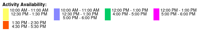 Add a 1-Hour Paddle Lesson Color Key