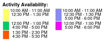 Add a 1-Hour Paddle Lesson Color Key