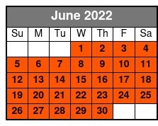 Hauntings Walking Tour June Schedule