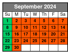 Land & Sea Combo September Schedule