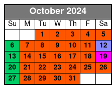 Land & Sea Combo October Schedule