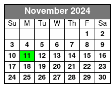 Land & Sea Combo November Schedule