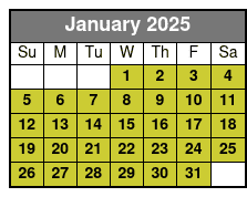 Departure January Schedule