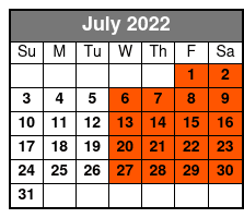 Harper Fowlkes House July Schedule
