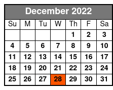 Harper Fowlkes House December Schedule