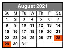 Haunted Pubs & Taverns Walking Tour August Schedule