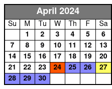 Tour April Schedule