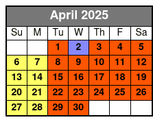 Sixth Sense Savannah Ghost Tours April Schedule