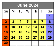 2-Hour Bike Tour & Rental June Schedule