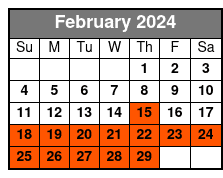 Paranormal Activity Tour February Schedule