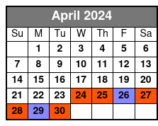 Savannah's Original Ghost Tour April Schedule