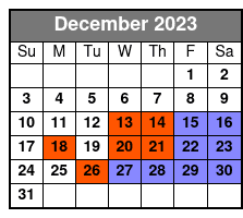 Fort Jackson & Bonaventure December Schedule