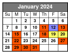 Fort Jackson & Bonaventure January Schedule