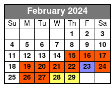 Fort Jackson & Bonaventure February Schedule