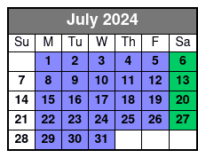 Tybee Island Dolphin Tour July Schedule
