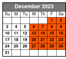 19:00 December Schedule