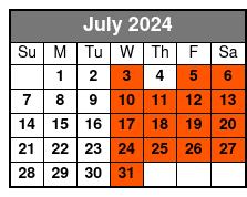 Moon River Brewing (Mon-Sat) July Schedule