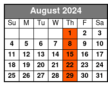 Fall Winter 2019 August Schedule
