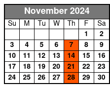 Fall Winter 2019 November Schedule