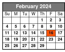 9pm Tour February Schedule