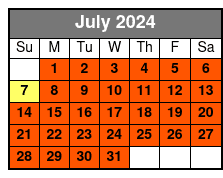 Savannah Historic/Victorian July Schedule