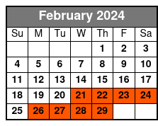 General Admission Webb Military Museum February Schedule