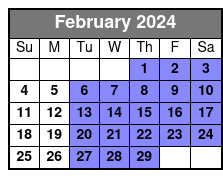 Noble Stroll Couples Outing February Schedule