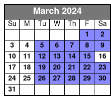 Noble Stroll Couples Outing March Schedule