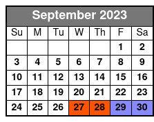 Savannah Haunted Pub Crawl Walking Tour September Schedule