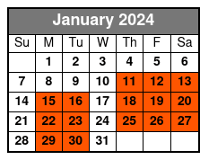 8:00 January Schedule