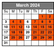 8:00 March Schedule