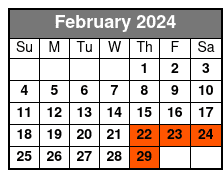 6:00 Pm February Schedule