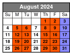 6:00 Pm August Schedule