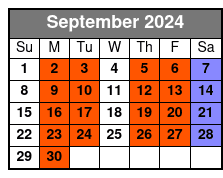 6:00 Pm September Schedule