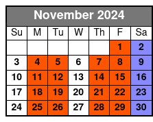 6:00 Pm November Schedule