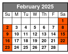 Savannah's Medical History February Schedule