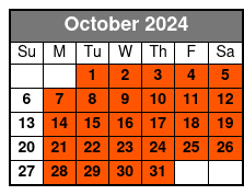 Generals and Generalities October Schedule