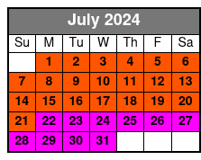 Dolphin Sail July Schedule