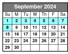 Dolphin Sail September Schedule