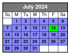 1 Hour Jet Ski Rental July Schedule