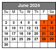 Charleston Brewery District Cruise (Public Tour) June Schedule