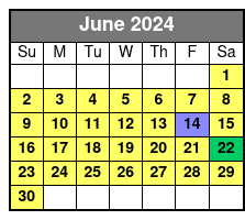 Harbor Cruise - Charleston, SC June Schedule