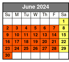 Historic Walking Tour June Schedule