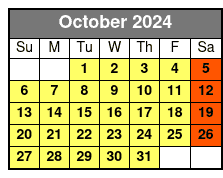 Historic Walking Tour October Schedule