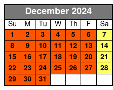 Historic Walking Tour December Schedule